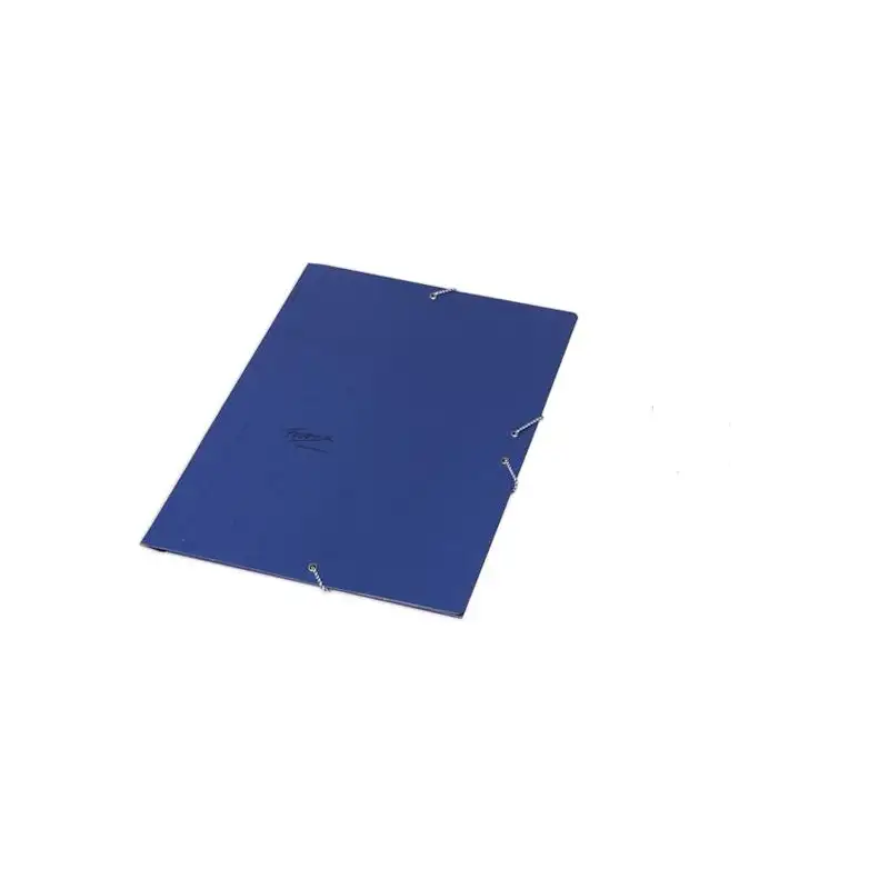 (18617) FABRISA CARPETA DE GOMAS AZUL BASICA CON TRES SOLAPAS FOLIO