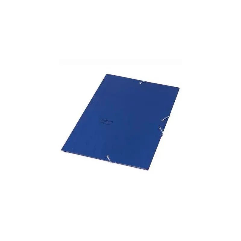 (18983) FABRISA CARPETA DE GOMAS AZUL BASICA SIN  SOLAPAS FOLIO