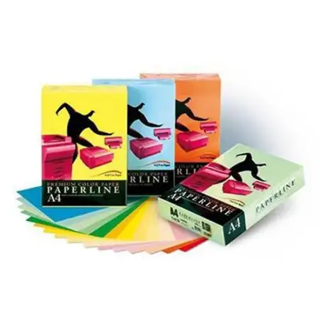 (15649) FABRISA PAPEL DIN A4 80GR INKJET/LÁSER PAQUETE 500H COLOR VERDE FUERTE (PARROT)