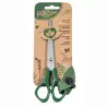 (T16) FAIBO TIJERAS OFICINA 16CM SIMÉTRICAS MANGO DE PLÁSTICO VERDE OSCURO