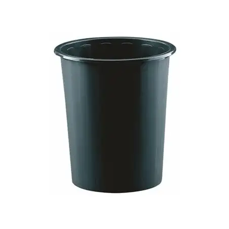 (305-02) FAIBO PAPELERA DE PLÁSTICO EN POLIPROPILENO 310X280 MM CERRADA 14 L SERIE 305 NEGRA