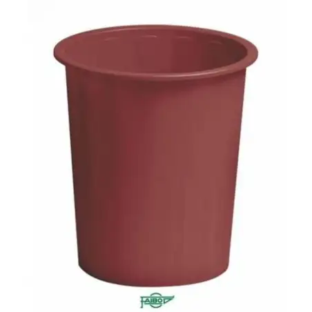 (305-13) FAIBO PAPELERA DE PLÁSTICO EN POLIPROPILENO 310X280 MM CERRADA 14 L SERIE 305 BURDEOS