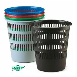 (307-00) FAIBO PAPELERA DE PLÁSTICO EN POLIPROPILENO 12 L REJILLA 295X275 MM SURTIDOS SERIE 307 -9U-