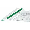 (106-40V) FAIBO REGLA 40CM METACRILATO VERDE