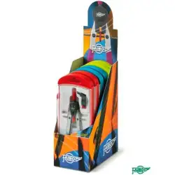 (613EXP) FAIBO COMPÁS DISEÑO 165MM EN ESTUCHE DE PLÁSTICO SURTIDOS CAJA EXPOSITORA 6U