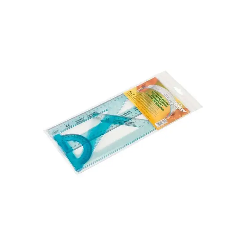 (804K) FAIBO REGLAS IRROMPIBLES 30CM TRANSPARENTE KIT 4 PIEZAS