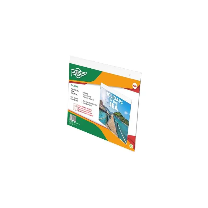 (46901) FAIBO PORTACARTEL MURAL A4 HORIZONTAL 30X23