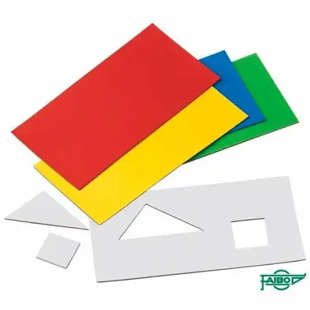 (759) FAIBO LÁMINAS IMANTADAS RECORTABLES 10X20CM PACK DE 5U C/SURTIDOS