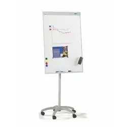 (9TR) FAIBO PIZARRA CABALLETE METÁLICO CON RUEDAS 700 X 1020 MM