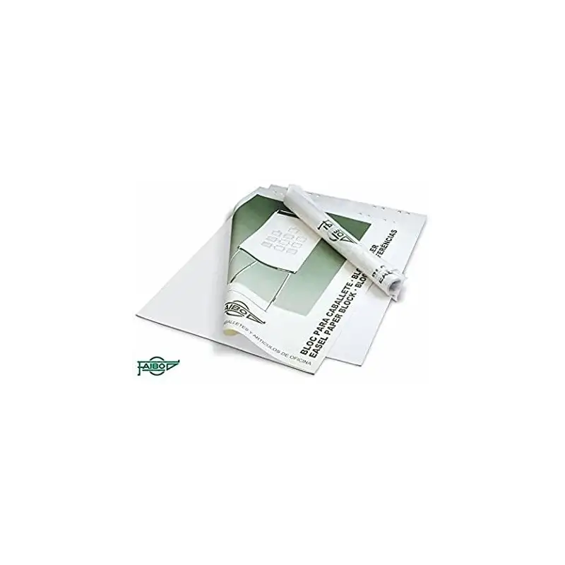 (BLC-25B) FAIBO BLOC DE 25 HOJAS PAPEL LISO PARA PIZARRAS CABALLETE 65X90 CM EN BOLSA INDIVIDUAL