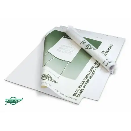(BLC-50B) FAIBO BLOC DE 50 HOJAS PAPEL LISO PARA PIZARRAS CABALLETE 65X90 CM EN BOLSA INDIVIDUAL