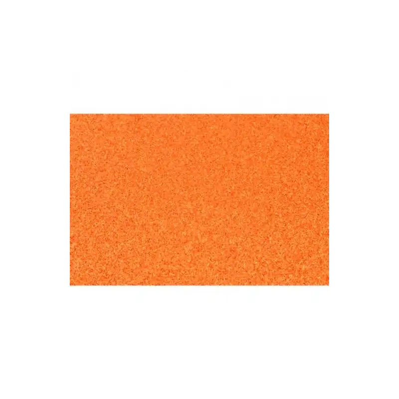 (572ZG10) FAMA GOMA EVA 50X70CM GROSOR 2MM GLITTER NARANJA PACK 10 UD