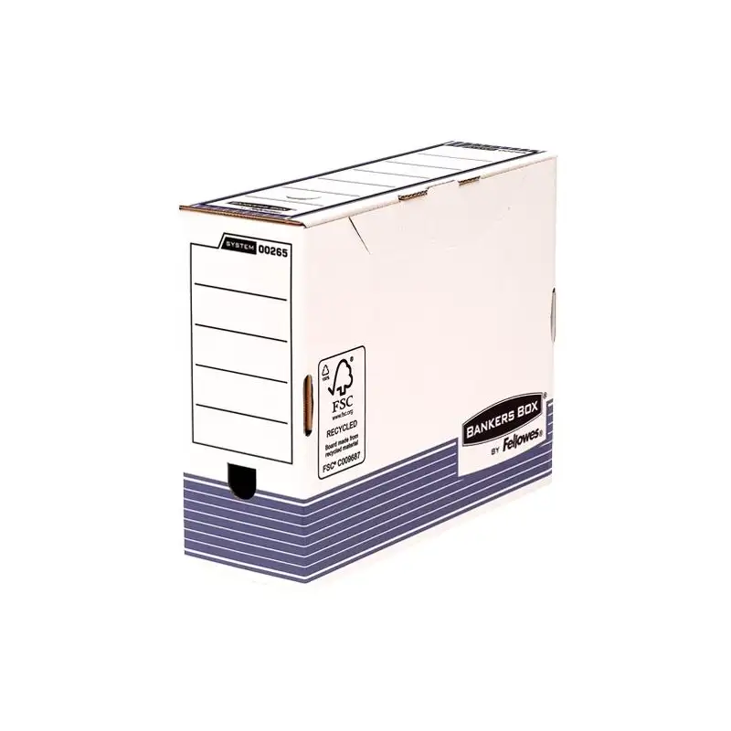 (0026501) FELLOWES CAJA DE ARCHIVO DEFINITIVO 100MM A4 SYSTEM AZUL