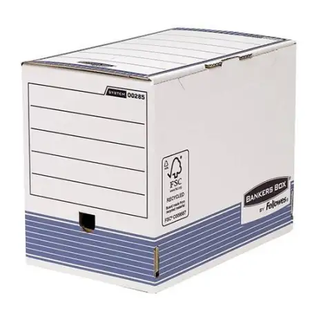(0028501) FELLOWES CAJA DE ARCHIVO DEFINITIVO 200MM A4 SYSTEM AZUL