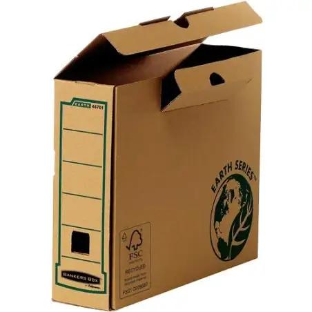 (4470101) FELLOWES CAJA DE ARCHIVO DEFINITIVO 80MM A4 EARTH SERIES NATURA