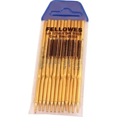 (0910301) FELLOWES RECARGAS BOLÍGRAFO PEANA COLOR AZUL PACK 12 UD