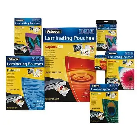 (5351205) FELLOWES FUNDAS DE PLASTIFICAR 100 MICRAS A3 BRILLO PACK 100 UD