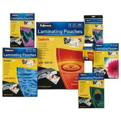 (5397402) FELLOWES FUNDAS DE PLASTIFICAR 125 MICRAS 60X90MM BRILLO PACK 100 UD
