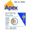 (6003501) FELLOWES FUNDAS DE PLASTIFICAR APEX 125 MICRAS A4 BRILLO PACK 100 UD