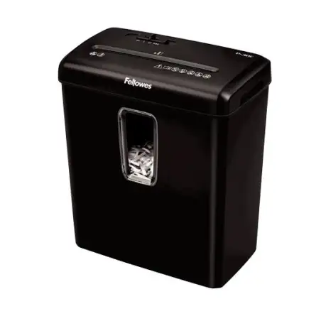 (6008101) FELLOWES DESTRUCTORA MANUAL P-30C CORTE EN PARTÍCULAS 4X34MM (P-4) 15L NEGRO
