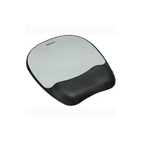 (9175801) FELLOWES ALFOMBRILLA CON REPOSAMUÑECAS MEMORY FOAM PLATEADO