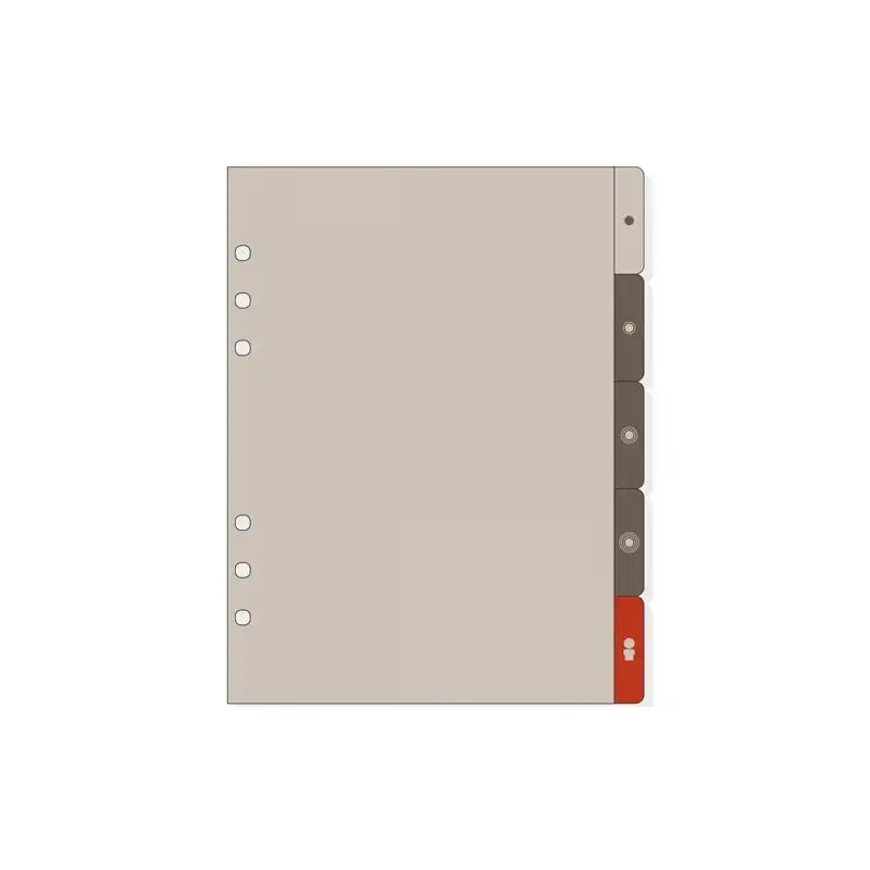 (1986352) FINOCAM SEPARADORES LATERALES PARA AGENDAS DE ANILLAS OPEN R1063 1000-155X215MM JUEGO 5 UD