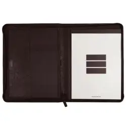 (5098060) FINOCAM PORTADOCUMENTOS FOCUS CREMALLERA A4 POLIURETANO EFECTO PIEL NEGRO