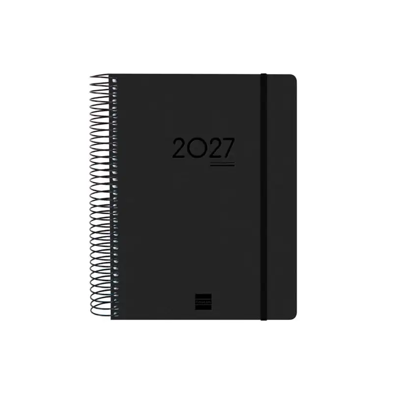 (626710127) FINOCAM AGENDA IKON ESPIRAL 16M E10-155X212MM 1DP TAPAS PP LIGERO NEGRO 2026-2027