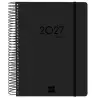 (626710127) FINOCAM AGENDA IKON ESPIRAL 16M E10-155X212MM 1DP TAPAS PP LIGERO NEGRO 2026-2027