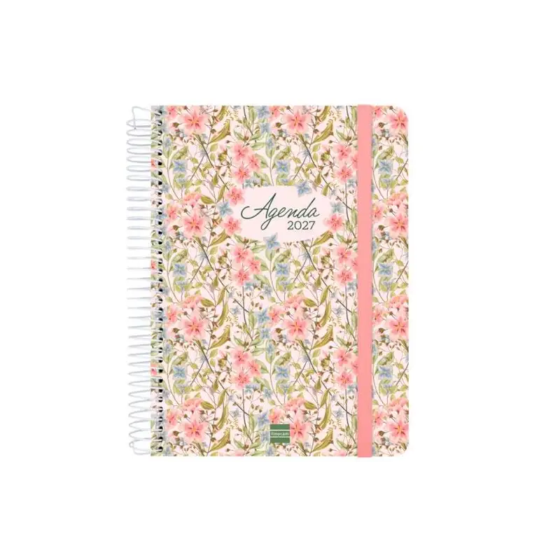 (627100227) FINOCAM AGENDA CLOE ESPIRAL 16M E10-155X212MM SVH TAPA DURA ROSA 2026-2027
