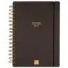 (627400127) FINOCAM AGENDA HAIKU ESPIRAL 16M E10-155X212MM SVH TAPAS CARTÓN SUAVE NEGRO 2026-2027
