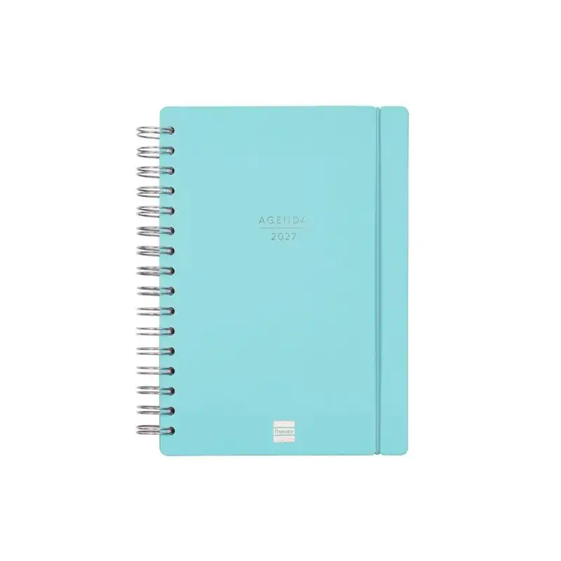 (627400427) FINOCAM AGENDA HAIKU ESPIRAL 16M E10-155X212MM SVH TAPAS CARTÓN SUAVE AZUL 2026-2027