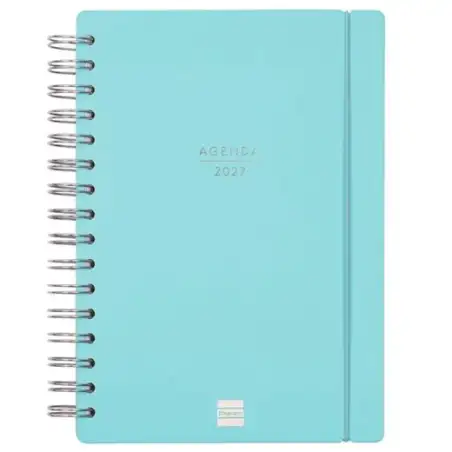 (627400427) FINOCAM AGENDA HAIKU ESPIRAL 16M E10-155X212MM SVH TAPAS CARTÓN SUAVE AZUL 2026-2027