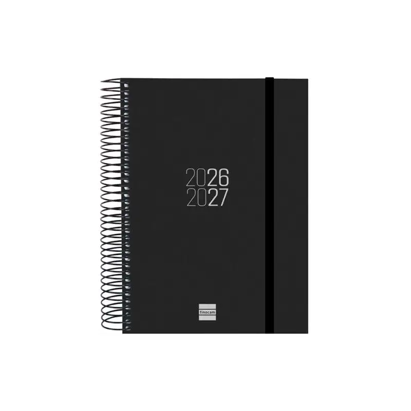 (633126027) FINOCAM AGENDA ESPIR PARA ESTUDIANTES ESPIRAL E10-155X212MM 1DP NEGRO CURSO 2026-2027