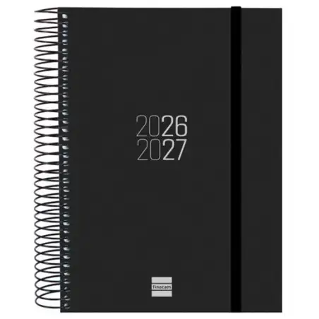 (633126027) FINOCAM AGENDA ESPIR PARA ESTUDIANTES ESPIRAL E10-155X212MM 1DP NEGRO CURSO 2026-2027