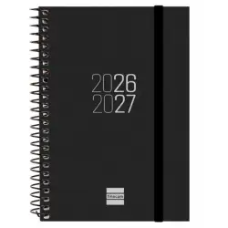 (633486027) FINOCAM AGENDA ESPIR PARA ESTUDIANTES ESPIRAL E8-120X171MM SVH NEGRO CURSO 2026-2027