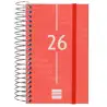 (741083026) FINOCAM AGENDA ESPIRAL YEAR E3-79X127MM 1DP TAPA PP ROJO 2026