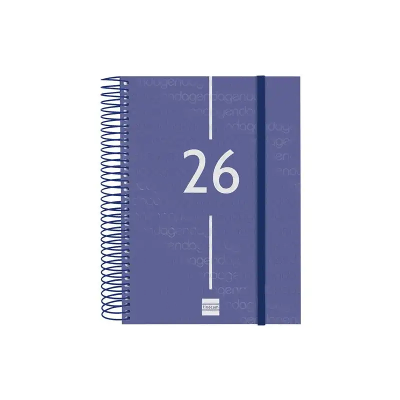 (741101026) FINOCAM AGENDA ESPIRAL YEAR E10-155X212MM 1DP TAPA PP AZUL 2026