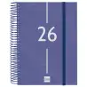 (741101026) FINOCAM AGENDA ESPIRAL YEAR E10-155X212MM 1DP TAPA PP AZUL 2026