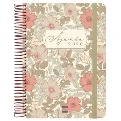 (750000426) FINOCAM AGENDA ESPIRAL CLOE E10-155X212MM 1DP TAPA DURA MARRÓN 2026