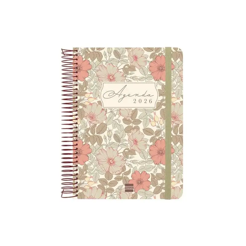 (750000426) FINOCAM AGENDA ESPIRAL CLOE E10-155X212MM 1DP TAPA DURA MARRÓN 2026