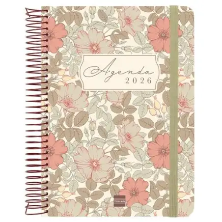 (750000426) FINOCAM AGENDA ESPIRAL CLOE E10-155X212MM 1DP TAPA DURA MARRÓN 2026