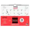 (782020027) FINOCAM CALENDARIO DE PARED 16 MESES PARA ESCRIBIR L-340X240MM MV NEUTRO 2026-2027