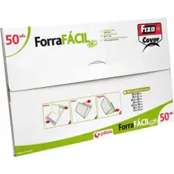 (01004300) FIXO FORRO LIBROS FORRAFÁCIL ECO AJUSTABLE PP 290X520MM CAJA 50 UD