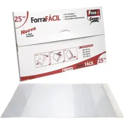 (1009100) FIXO FORRO LIBROS SIN ADHESIVO SOLAPA AJUSTABLE 120 MICRAS PVC 0