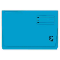 (400040682) GIO SUBCARPETA CON BOLSA Y SOLAPA AZUL INTENSO CARTULINA FOLIO 320GR -25U-
