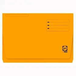 (400040683) GIO SUBCARPETA CON BOLSA Y SOLAPA AMARILLO INTENSO CARTULINA FOLIO 320GR -25U-