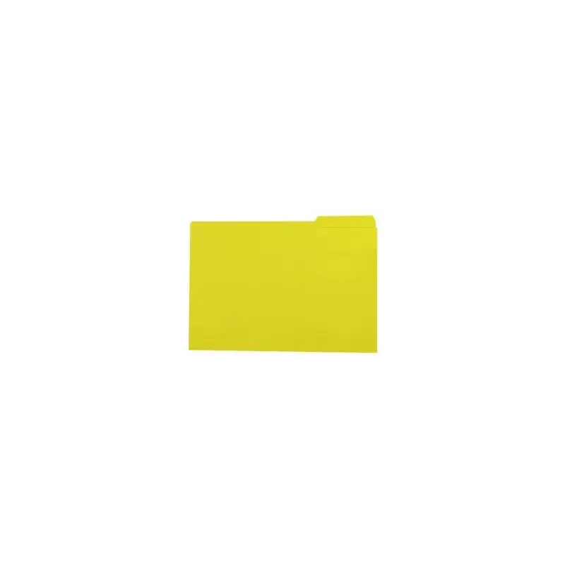 (400040693) GIO SUBCARPETA CON PESTAÑA LATERAL IZQUIERDA FOLIO CARTULINA 250GR AMARILLO INTENSO -50U-