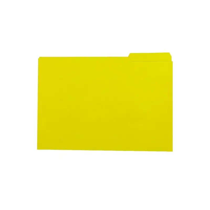 (400040697) GIO SUBCARPETA CON PESTAÑA LATERAL DERECHA FOLIO CARTULINA 250GR AMARILLO INTENSO -50U-