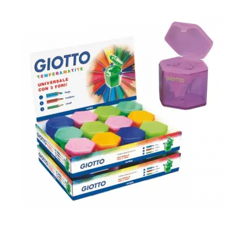 (F233000) GIOTTO AFILALÁPICES CON DEPÓSITO 3 AGUJEROS  C/SURTIDOS